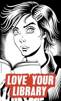 IIllustration by Metaphrog commissioned by the Dick Institute for a library campaign