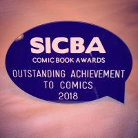 Winners of the SICBA awards Outstanding Achievement to Comics 2018
